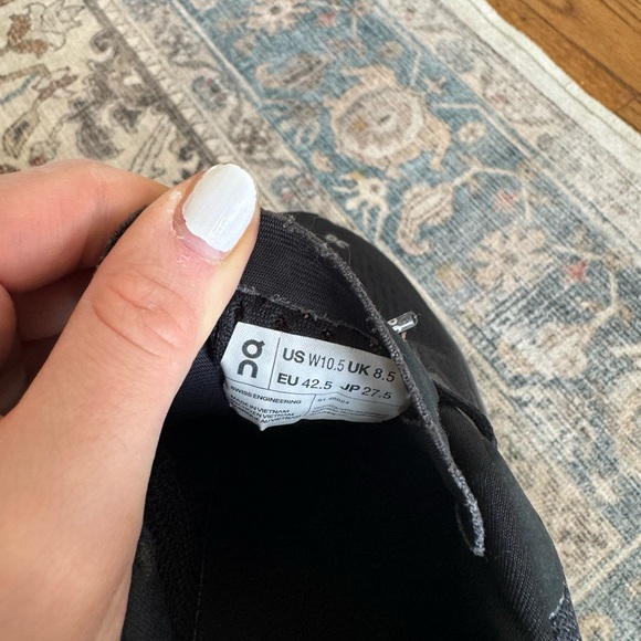 On Running Black Athletic Shoes Women’s - Picture 10 of 10